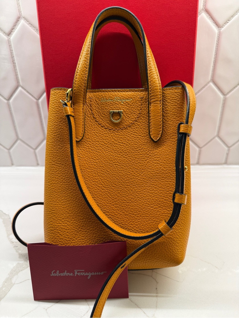 Vintage Salvatore Ferragamo Gancini Mini Bag- GU 220024